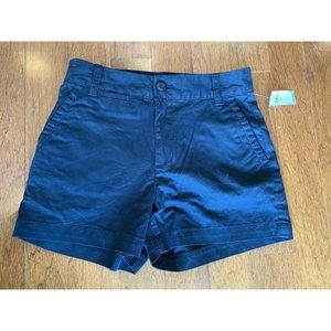 NWT GAP Black 3" Khaki Shorts Women Size 00 NEW WITH TAGS